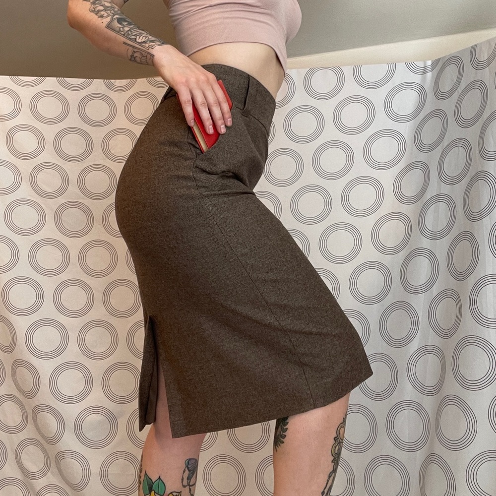 Banana Republic Wool Slim a-line/pencil Skirt w/Pockets